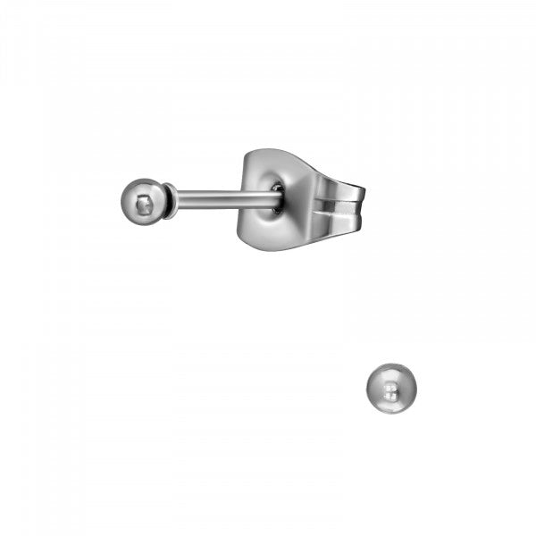2mm Surgical Steel Ball Stud Earrings