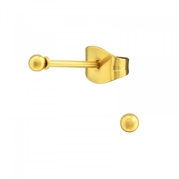 2mm Gold Ball Studs