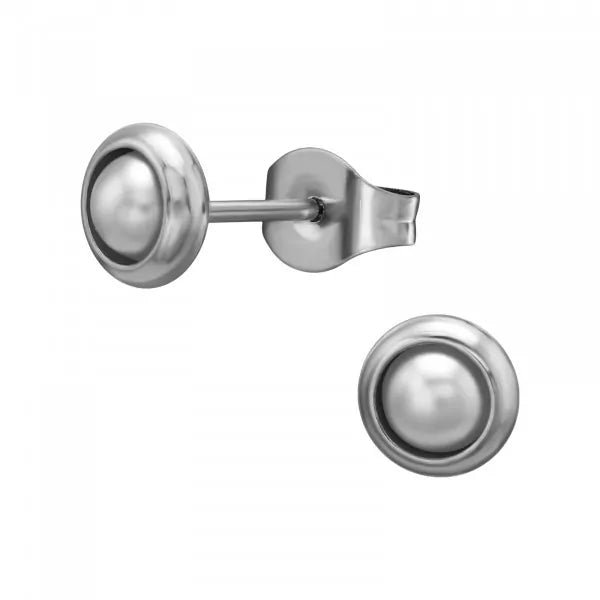 6mm Pearl Stud Earrings – Sterling Silver